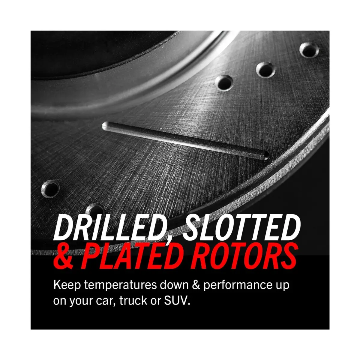Carbon Fiber Brake Pads with Drilled Rotors K15035DK - Lenin Auto Parts