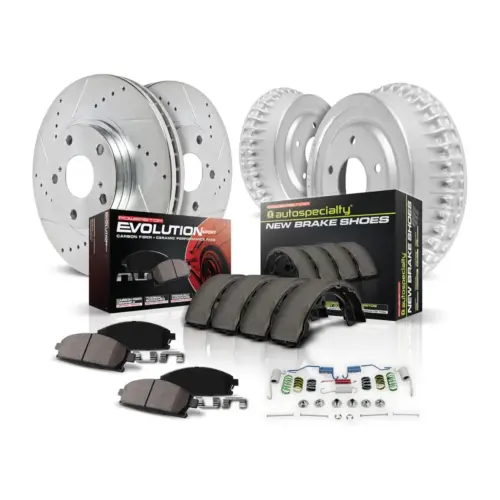 Drilled & Slotted Brake Rotors Kit K15035DK Lenin Auto Parts